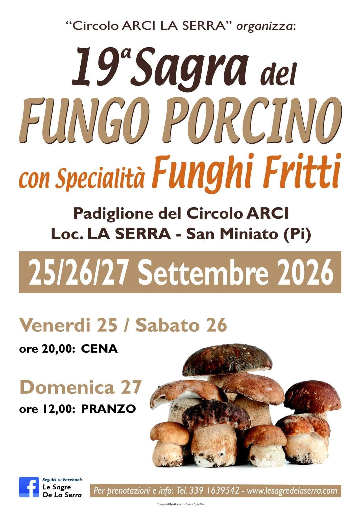 Sagra del fungo porcino, La Serra - San Miniato