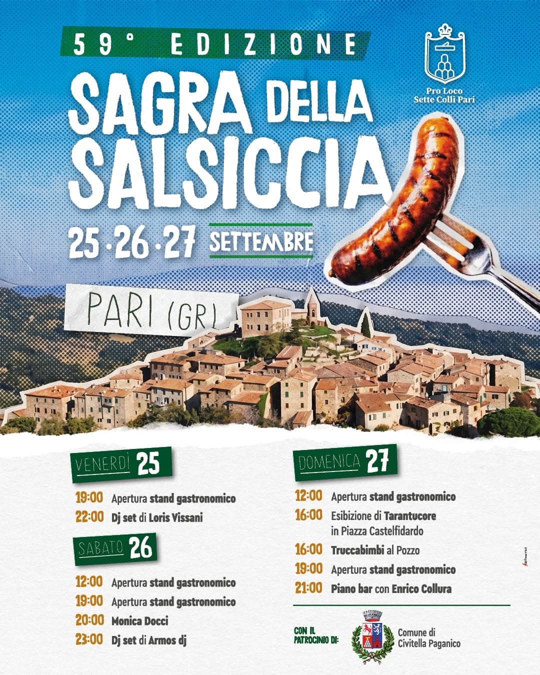 Sagra della salsiccia, Pari - Civitella Paganico