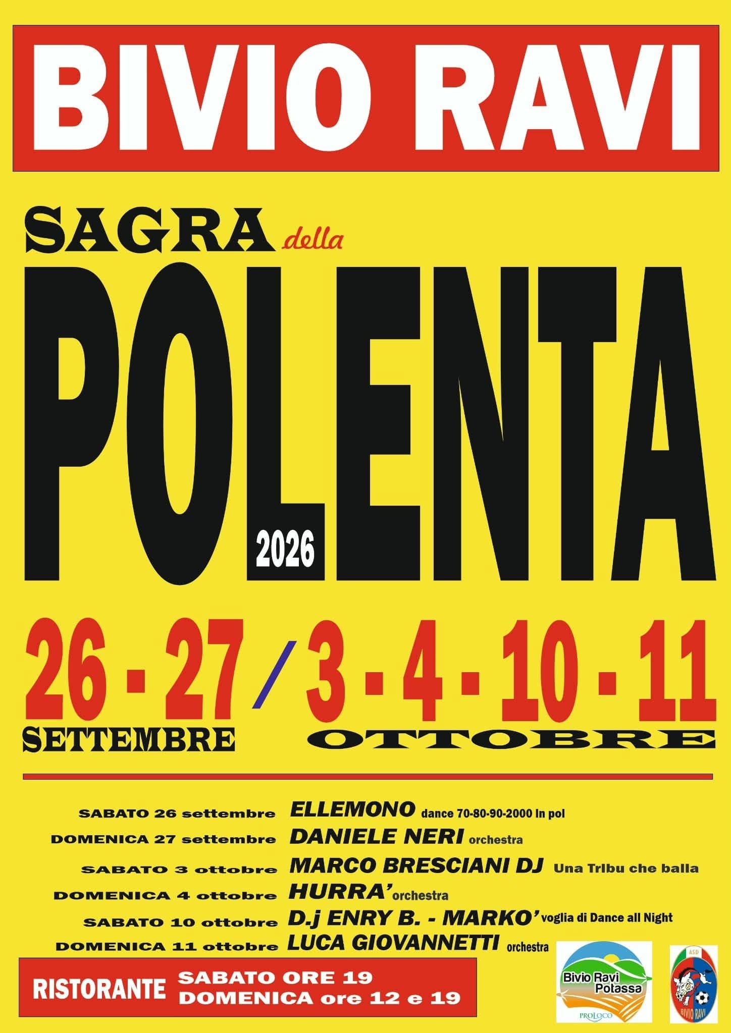 Sagra della polenta, Bivio Ravi - Gavorrano