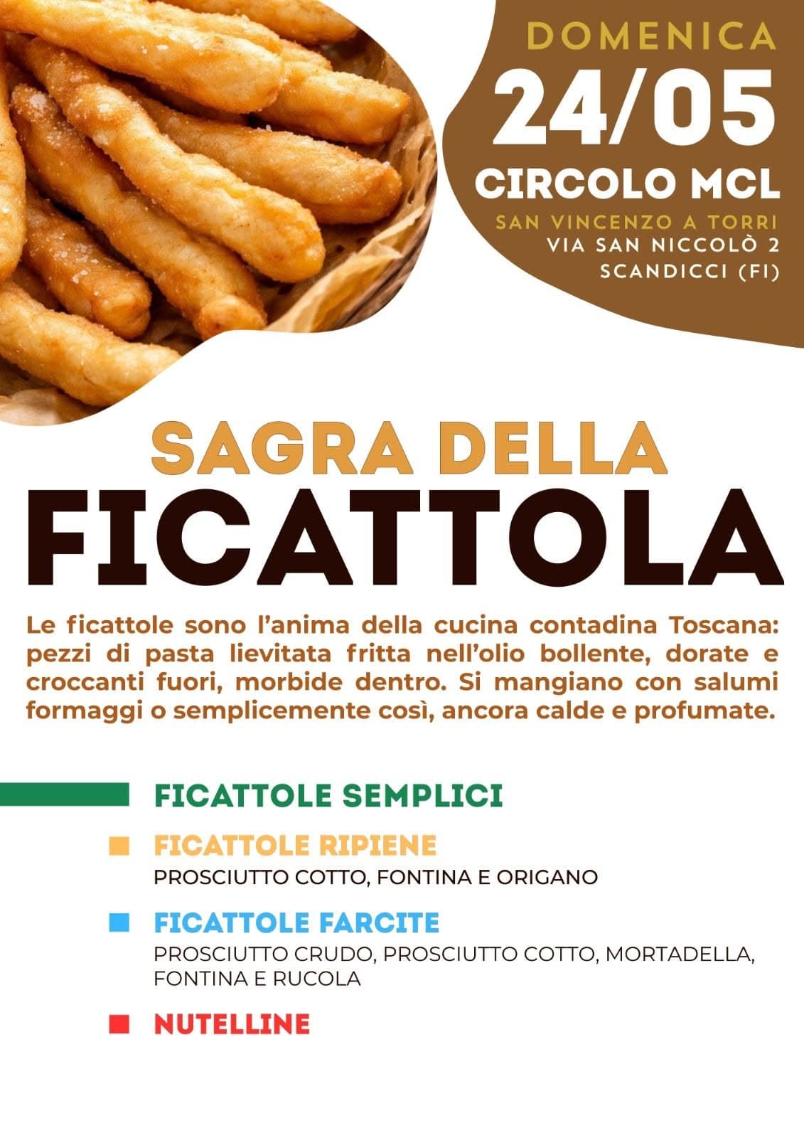 Locandina di Sagra delle ficattole, San Vincenzo a Torri - Scandicci