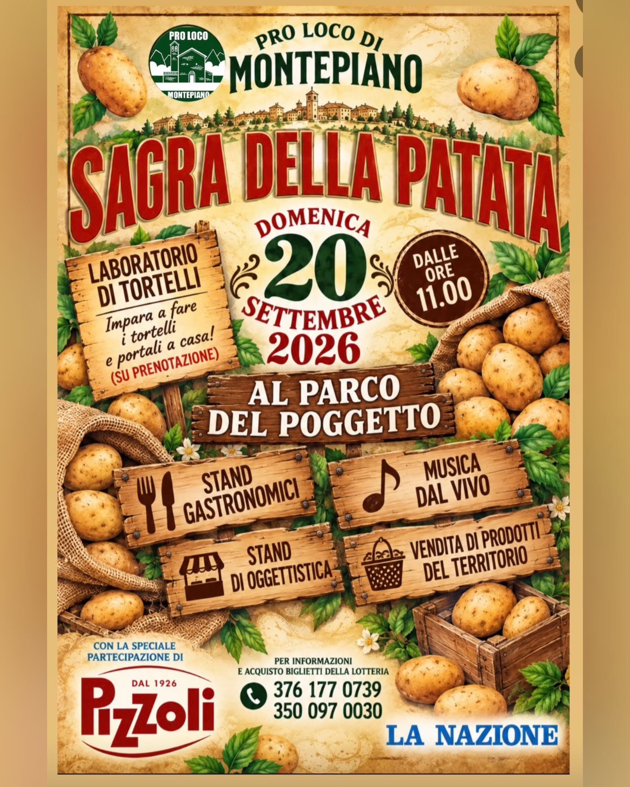 Locandina di Sagra della patata, Montepiano - Vernio