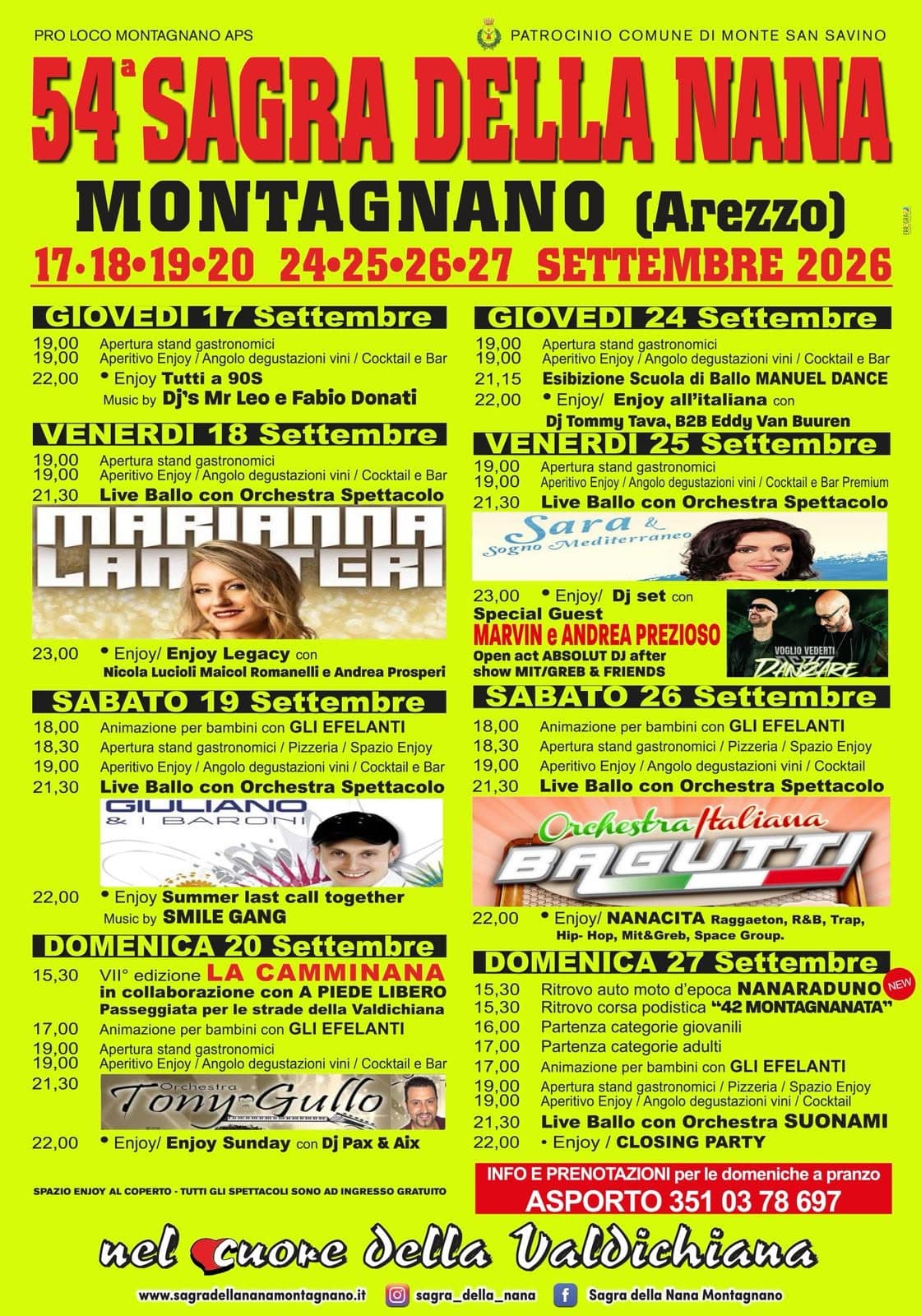 Sagra della nana, Montagnano - Monte San Savino